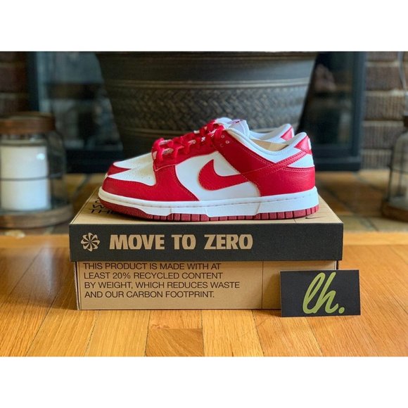 Size 6.5 W Nike Dunk Low Next Nature "Gym Red" DN1431-101